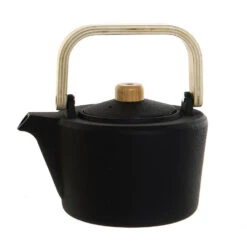 Items Kitchen Theepot - Gietijzer - 1300 Ml - Mat Zwart