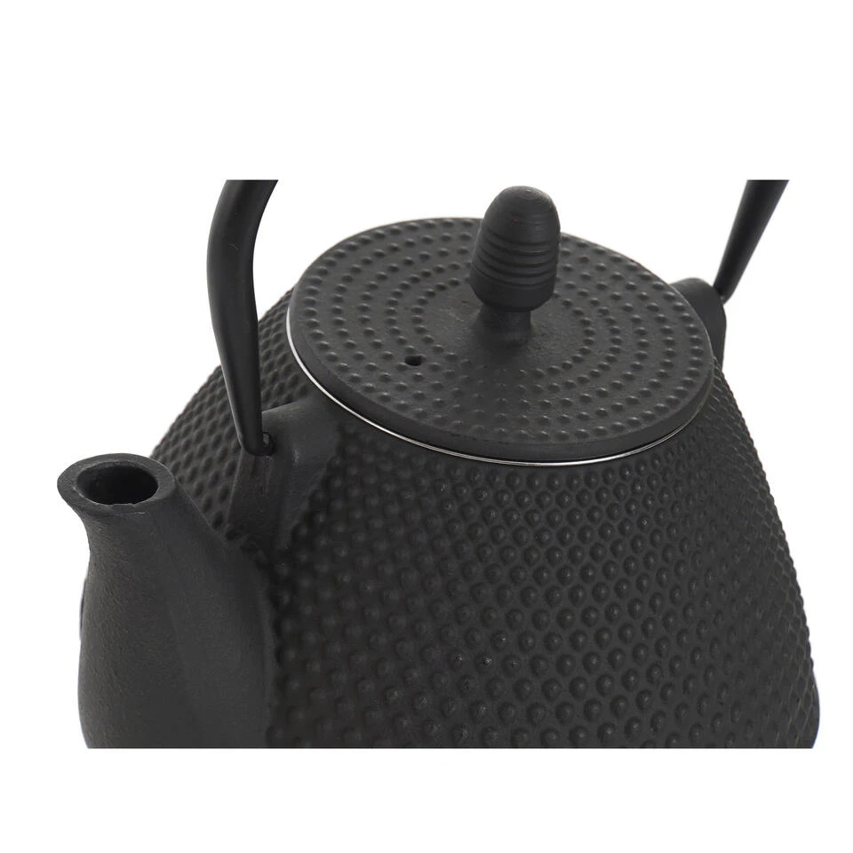 Items Kitchen Theepot Oriental - Gietijzer - 1000 Ml - Mat Zwart 3 Items Kitchen Theepot Oriental - Gietijzer - 1000 Ml - Mat Zwart - Afbeelding 3