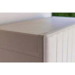 Keter Groove Hoge Kast - 80x45x180 Cm - Beige 6 Keter Groove Hoge Kast - 80x45x180 Cm - Beige -Huishoudelijke Voorwerpen Winkel 1000095618 0103