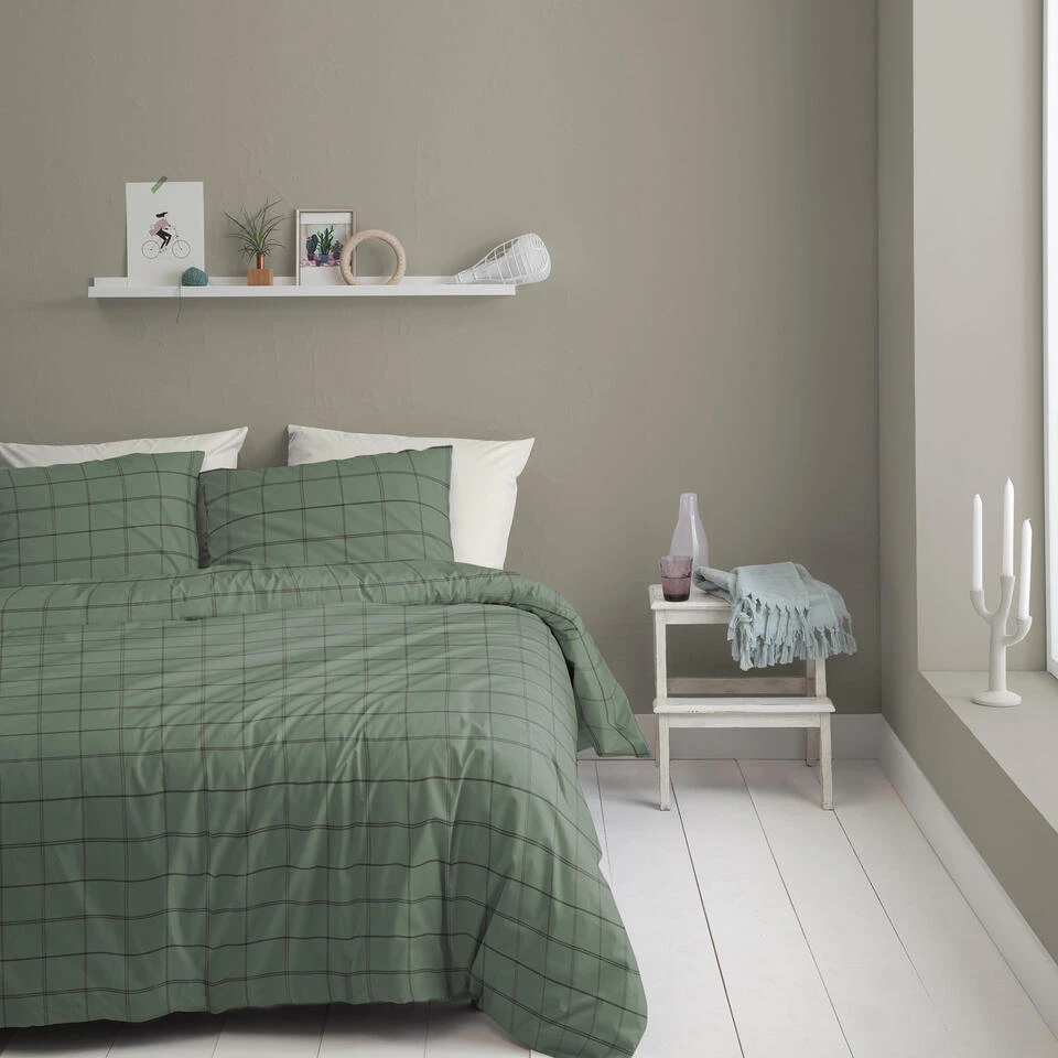 Cinderella Dekbedovertrek Kody - Flanel - 260x200/220 Cm - Green 2 Cinderella Dekbedovertrek Kody - Flanel - 260x200/220 Cm - Green - Afbeelding 2