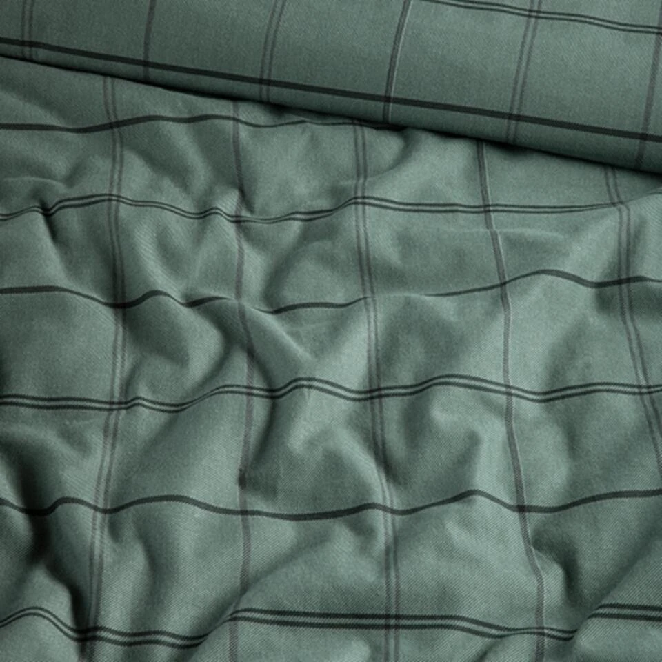 Cinderella Dekbedovertrek Kody - Flanel - 260x200/220 Cm - Green 4 Cinderella Dekbedovertrek Kody - Flanel - 260x200/220 Cm - Green - Afbeelding 4