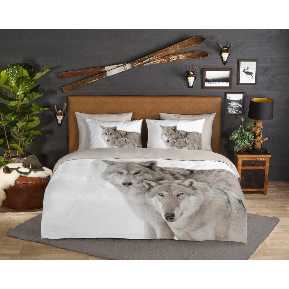 Good Morning Dekbedovertrek "Fera" - Zand - (200x220 Cm) 2 Good Morning Dekbedovertrek "Fera" - Zand - (200x220 Cm) - Afbeelding 2