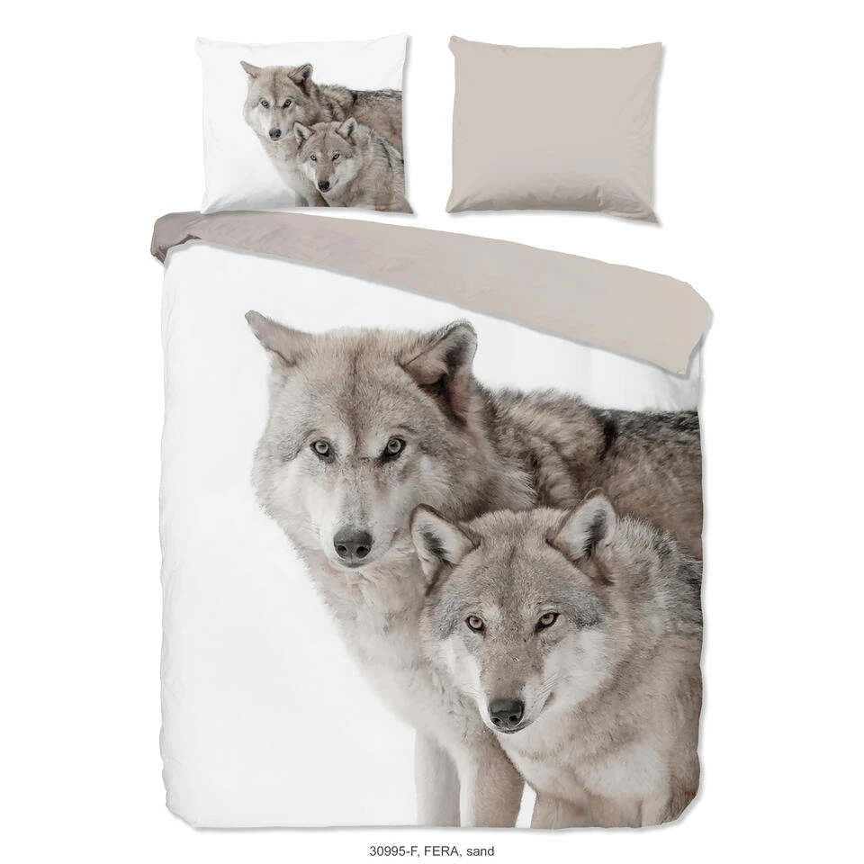 Good Morning Dekbedovertrek "Fera" - Zand - (200x220 Cm) 1 Good Morning Dekbedovertrek "Fera" - Zand - (200x220 Cm)