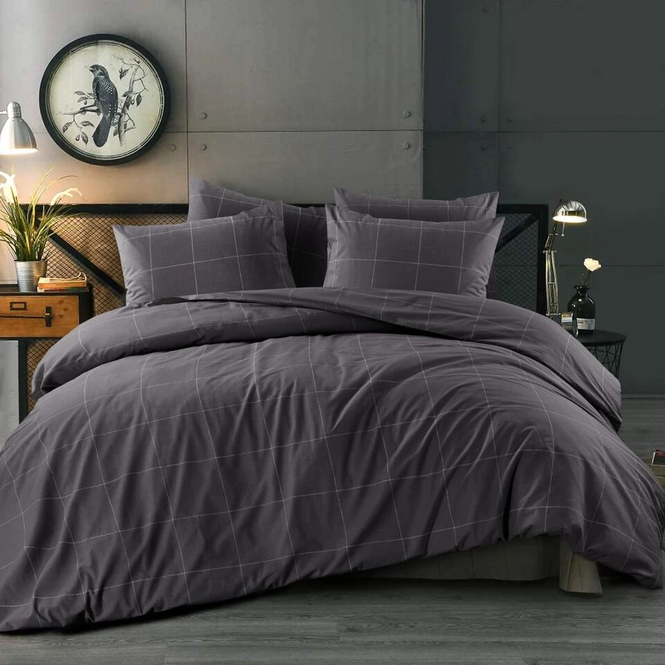 Day Dream Duuk - Dekbedovertrek - Lits-jumeaux - 240x200/220 Cm - Grijs 2 Day Dream Duuk - Dekbedovertrek - Lits-jumeaux - 240x200/220 Cm - Grijs - Afbeelding 2