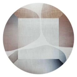 Glasschilderij Diepte Ø 50 Cm Bruin