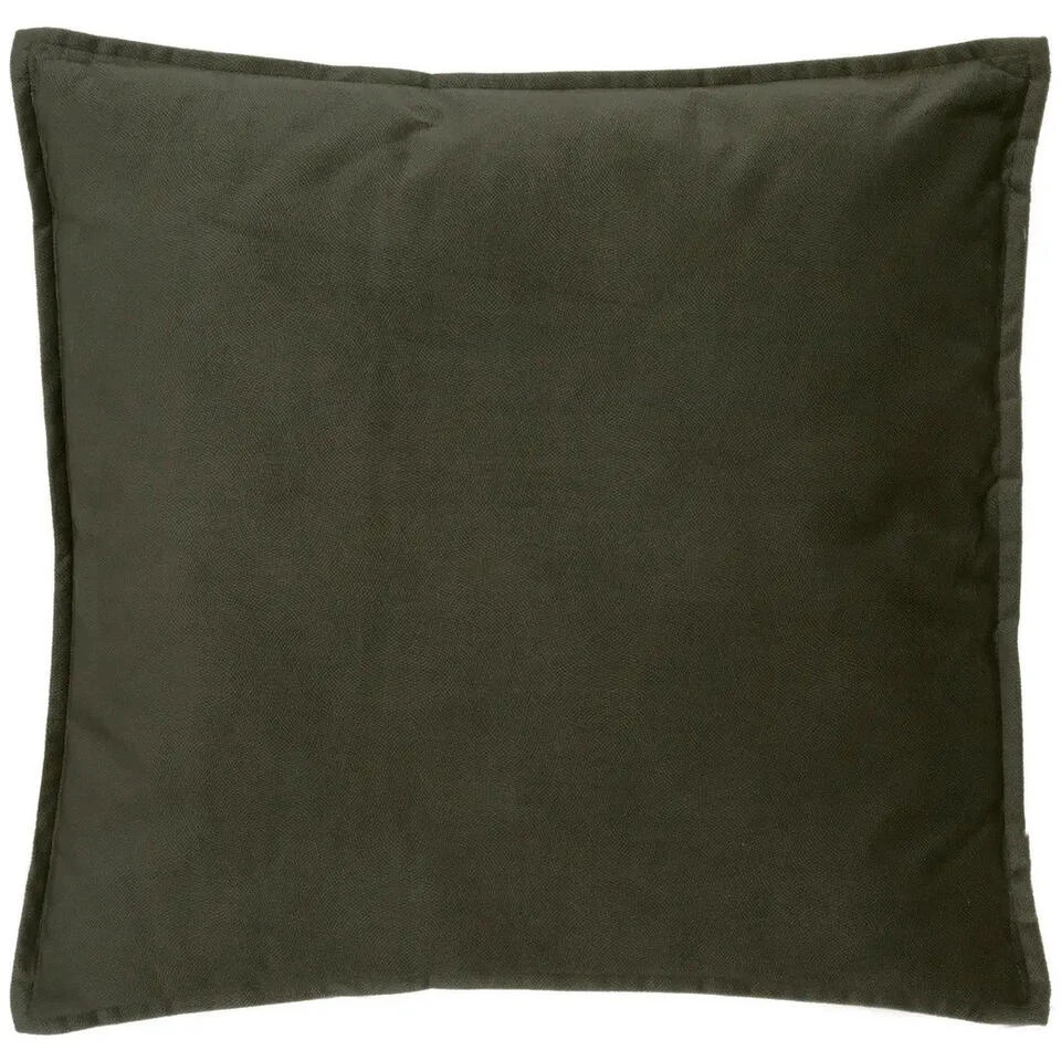 Atmosphera Bank/sierkussens Sophia - 45 X 45 Cm - Olijfgroen 1 Atmosphera Bank/sierkussens Sophia - 45 X 45 Cm - Olijfgroen