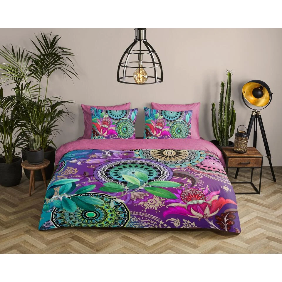 HIP Dekbedovertrek "Axelle" - Multi - (200x220 Cm) 2 HIP Dekbedovertrek "Axelle" - Multi - (200x220 Cm) - Afbeelding 2