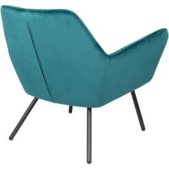 Puur Berg Fauteuil Velvet - Stof - Blauw -Huishoudelijke Voorwerpen Winkel 1000098379 0104