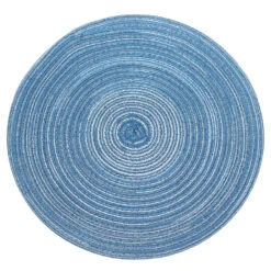 Krumble Placemat Rond - Blauw/grijs - Set Van 2 6 Krumble Placemat Rond - Blauw/grijs - Set Van 2 -Huishoudelijke Voorwerpen Winkel 1000099161 0102