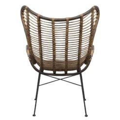 Fauteuil Jasmine - Rotan/metaal - Bruin 6 Fauteuil Jasmine - Rotan/metaal - Bruin -Huishoudelijke Voorwerpen Winkel 10207008 0900