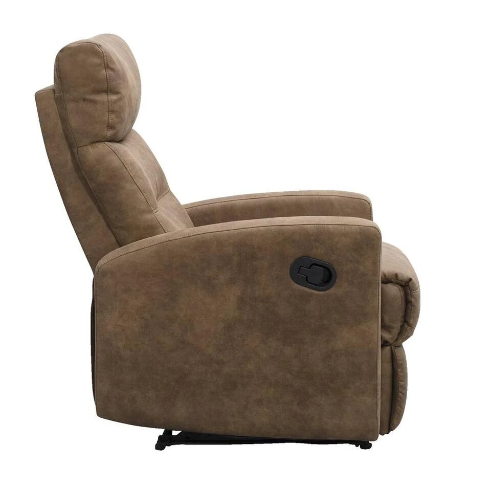 Relaxfauteuil Jackson - Stof - Lichtbruin 2 Relaxfauteuil Jackson - Stof - Lichtbruin - Afbeelding 2