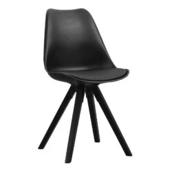 Eetkamerstoel Senja - Zwart - Zwart Hout