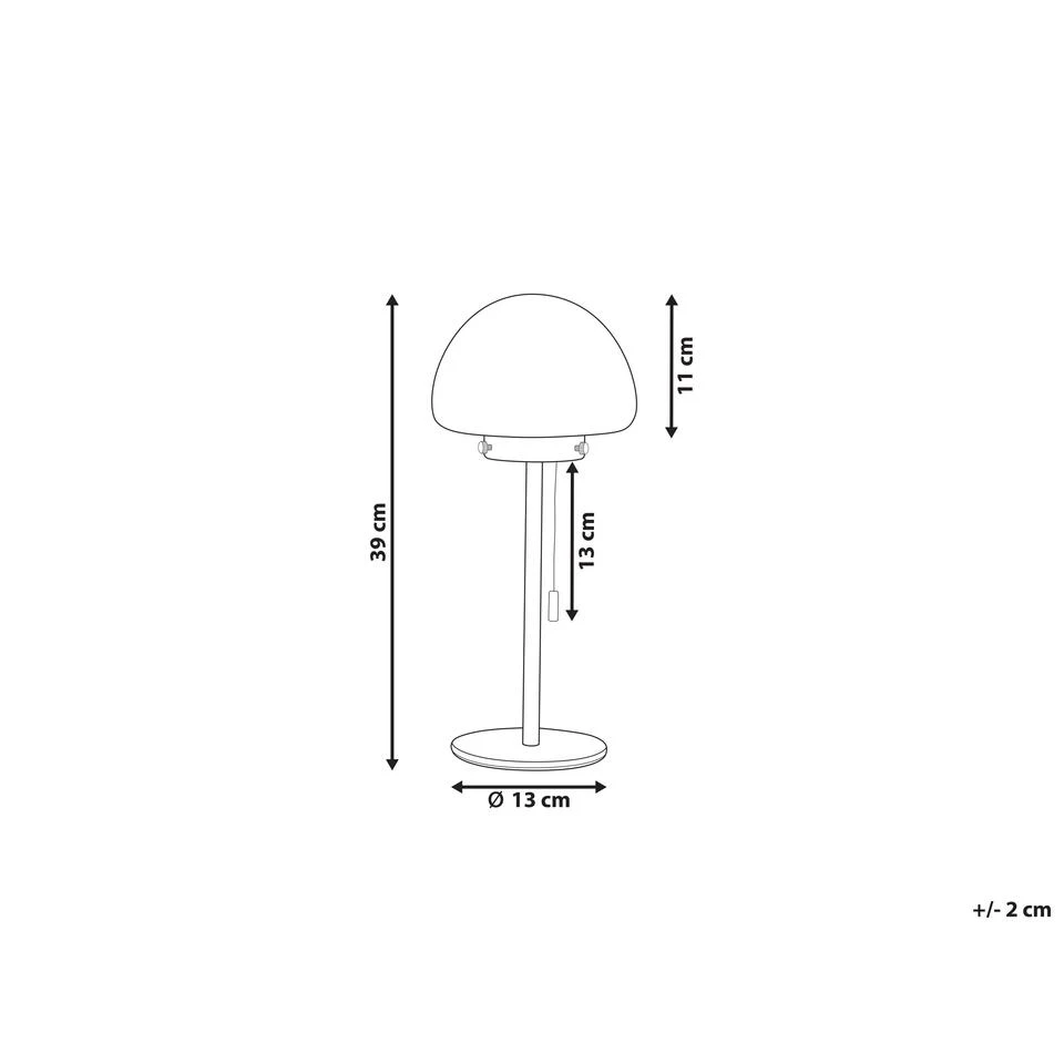 Beliani Tafellamp MORUGA - Groen Glas 3 Beliani Tafellamp MORUGA - Groen Glas - Afbeelding 3