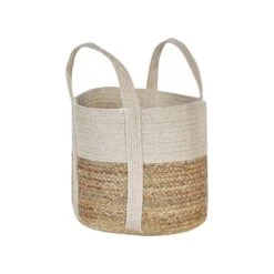 Beliani Mand SONIPAT - Natuurlijk Jute, Katoen 7 Beliani Mand SONIPAT - Natuurlijk Jute, Katoen -Huishoudelijke Voorwerpen Winkel 10e7f71bcb8943199887587ba8c8e996