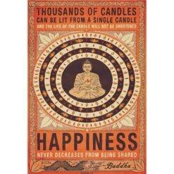 Buddha Candles Buddha - Fotobehang - 232 X 158 Cm - Multi