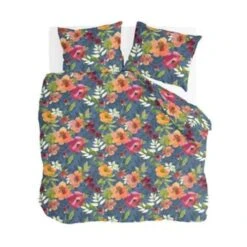 Byrklund - Dekbedovertrek Flowering Peonies - 240x220 Cm - Blauw