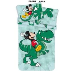 Disney Mickey Mouse Dino Baby Dekbedovertrek - 100x135cm