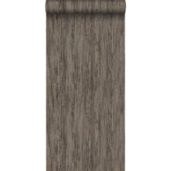 Origin Behang - Houtlook - Donker Taupe - 53 Cm X 10,05 M