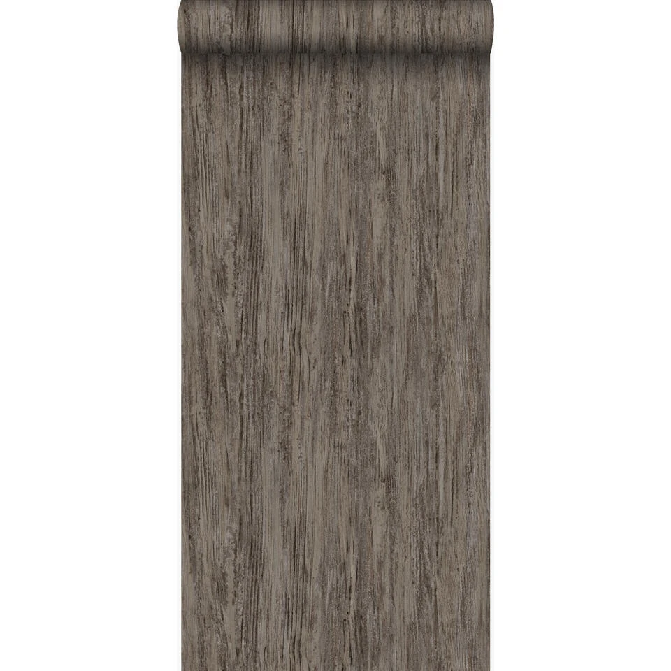 Origin Behang - Houtlook - Donker Taupe - 53 Cm X 10,05 M 1 Origin Behang - Houtlook - Donker Taupe - 53 Cm X 10,05 M