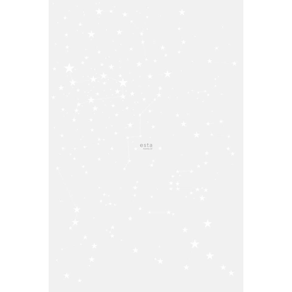 ESTAhome Fotobehang - Sterrenhemel - Grijs En Wit - 186 X 279 Cm 1 ESTAhome Fotobehang - Sterrenhemel - Grijs En Wit - 186 X 279 Cm