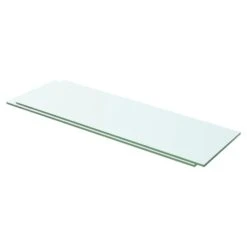 VidaXL Schappen 2 St 60x15 Cm Glas Transparant
