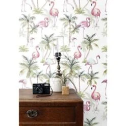 ESTAhome Behang XXL - Flamingo's - Roze - 0.465 X 8.37 M -Huishoudelijke Voorwerpen Winkel 1448430471 0102