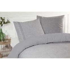 Papillon Deluxe Milford Dekbedovertrek - 200x200/220 Cm - Grijs -Huishoudelijke Voorwerpen Winkel 1450615959 0102