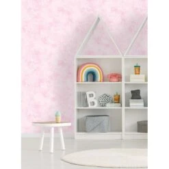 Dutch Wallcoverings - Over The Rainbow- Sparkles Pink - 0,53x10,05m -Huishoudelijke Voorwerpen Winkel 1468523556 0102