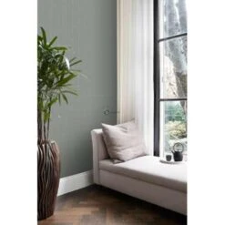 Origin Behang - Twill Weving - Blauw Grijs - 0.53 X 10.05 M -Huishoudelijke Voorwerpen Winkel 1491132536 0102