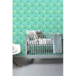 ESTAhome Behang - Paisleys - Turquoise En Limegroen - 53 Cm X 10,05 M -Huishoudelijke Voorwerpen Winkel 1498217430 0102
