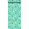 ESTAhome Behang - Paisleys - Turquoise En Limegroen - 53 Cm X 10,05 M