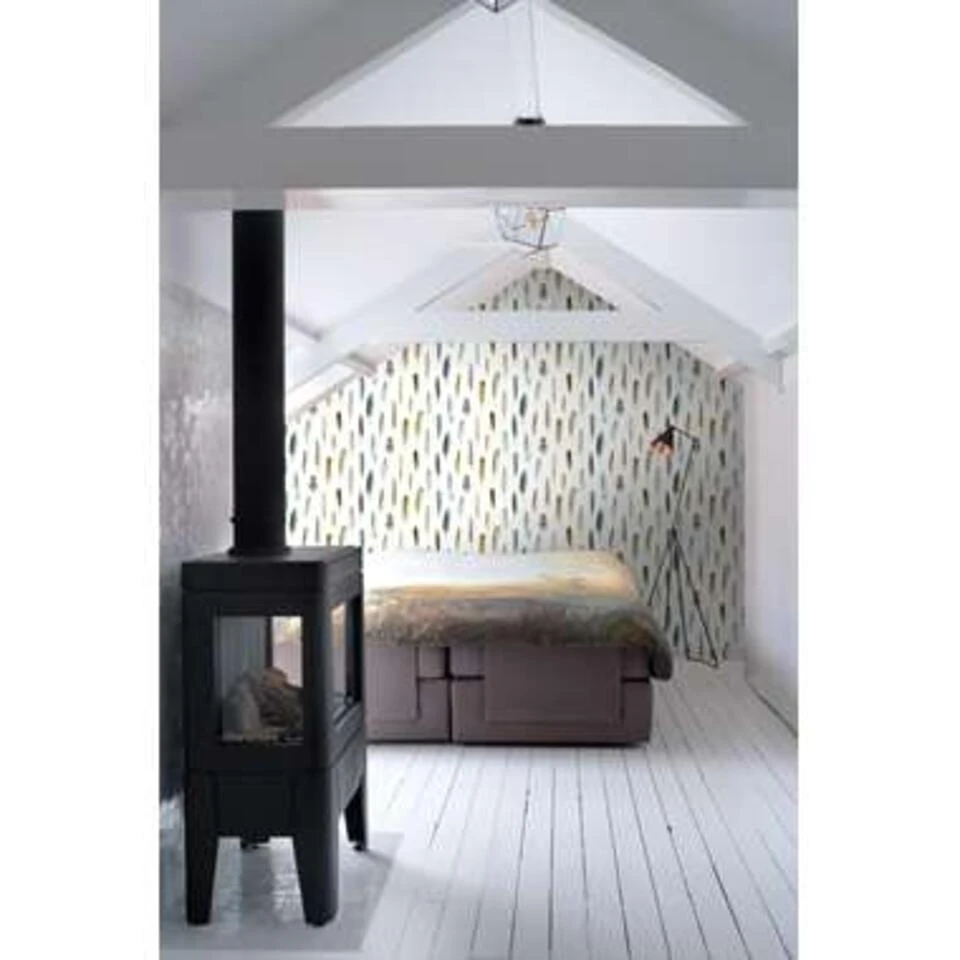 ESTAhome Behang - Veren - Okergeel, Bruin En Groen - 53 Cm X 10,05 M 4 ESTAhome Behang - Veren - Okergeel, Bruin En Groen - 53 Cm X 10,05 M - Afbeelding 4