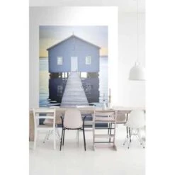 ESTAhome Fotobehang - Strandhuis - 186 Cm X 2,79 M -Huishoudelijke Voorwerpen Winkel 1528288369 0103