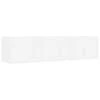 VidaXL Cd-wandschap 75x18x18 Cm Bewerkt Hout Wit
