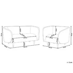 Beliani Zitgroep LOEN - Beige Polyester 6 Beliani Zitgroep LOEN - Beige Polyester -Huishoudelijke Voorwerpen Winkel 155b28d93ee54727814a6ceeb489c95a