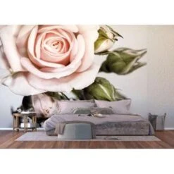 Sanders & Sanders Fotobehang - Rozen - Roze, Groen En Grijs -Huishoudelijke Voorwerpen Winkel 1576761166 0102