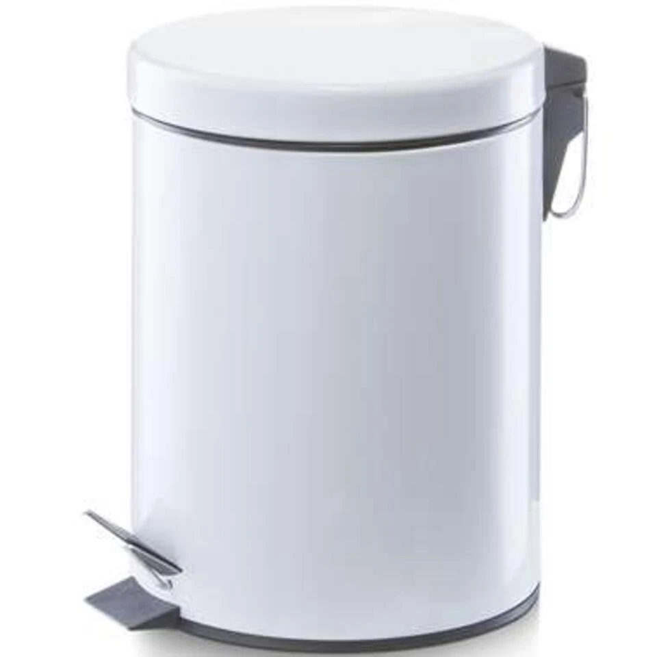 Zeller Pedaalemmer - Wit - 5 L - 28 Cm 1 Zeller Pedaalemmer - Wit - 5 L - 28 Cm
