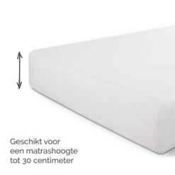 Byrklund - Hoeslaken Jersey - 180x220 Cm - Wit 7 Byrklund - Hoeslaken Jersey - 180x220 Cm - Wit -Huishoudelijke Voorwerpen Winkel 1668975714 0103