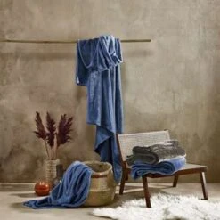 De Witte Lietaer Fleece Plaid Cosy - 150 X 200 Cm - Blue Indigo 7 De Witte Lietaer Fleece Plaid Cosy - 150 X 200 Cm - Blue Indigo -Huishoudelijke Voorwerpen Winkel 1759524826 0103
