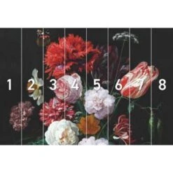 Fotobehang De Heem Stilleven Met Bloemen 260x384 Cm Rood -Huishoudelijke Voorwerpen Winkel 1770919215 0102