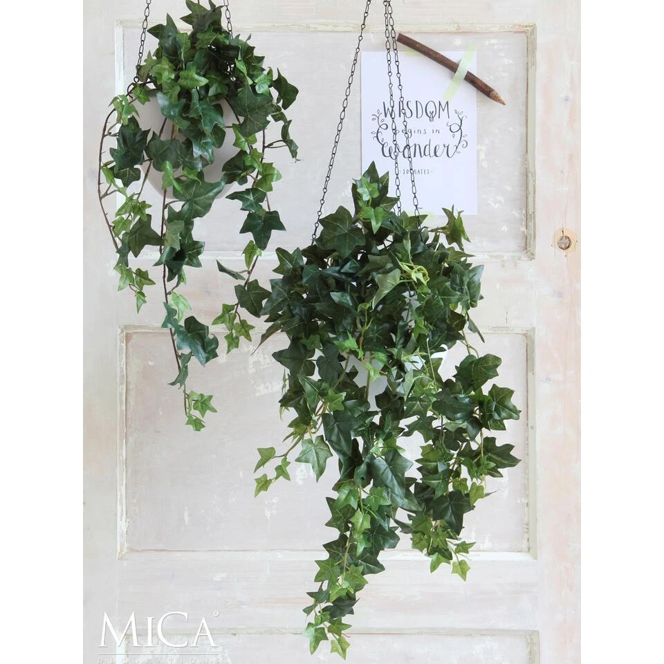 Mica Decorations Hedera Kunstplant Hangend 129 Cm Groen 4 Mica Decorations Hedera Kunstplant Hangend 129 Cm Groen - Afbeelding 4