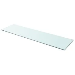 VidaXL Wandschap Transparant 110x30 Cm Glas