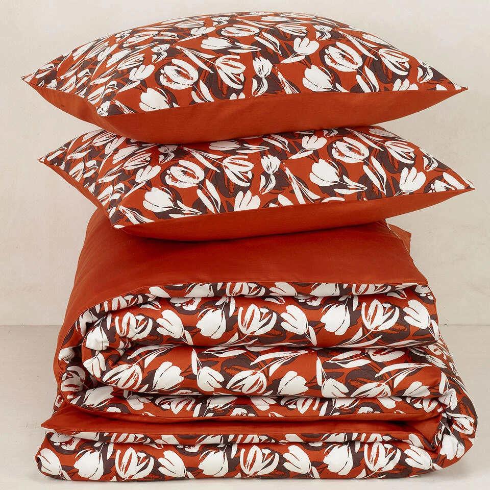 De Witte Lietaer Dekbedovertrek Katoen Tulipa - Hotelmaat - 260 X 240 Cm 4 De Witte Lietaer Dekbedovertrek Katoen Tulipa - Hotelmaat - 260 X 240 Cm - Afbeelding 4