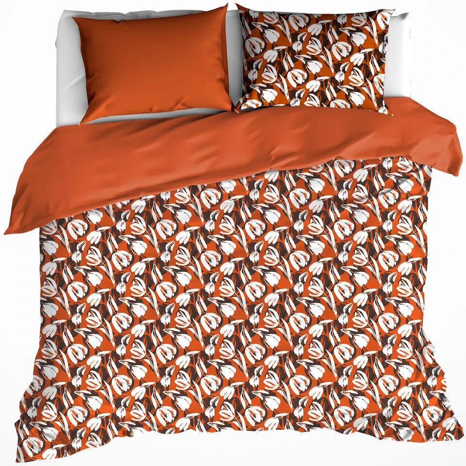 De Witte Lietaer Dekbedovertrek Katoen Tulipa - Hotelmaat - 260 X 240 Cm 1 De Witte Lietaer Dekbedovertrek Katoen Tulipa - Hotelmaat - 260 X 240 Cm