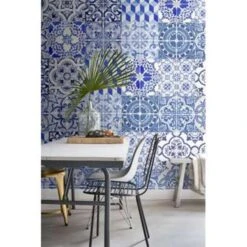 ESTAhome Behang XXL - Grote Tegels - Delfts Blauw - 46,5 Cm X 8,35 M 7 ESTAhome Behang XXL - Grote Tegels - Delfts Blauw - 46,5 Cm X 8,35 M -Huishoudelijke Voorwerpen Winkel 1953871509 0103