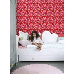 ESTAhome Behang - Paisleys - Rood - 53 Cm X 10,05 M -Huishoudelijke Voorwerpen Winkel 1987449239 0102