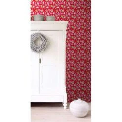 ESTAhome Behang - Paisleys - Rood - 53 Cm X 10,05 M -Huishoudelijke Voorwerpen Winkel 1987449239 0103