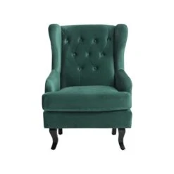Beliani Oorfauteuil ALTA - Groen Fluweel 7 Beliani Oorfauteuil ALTA - Groen Fluweel -Huishoudelijke Voorwerpen Winkel 1ed183b836fd47ddb03cdb57aa36e734