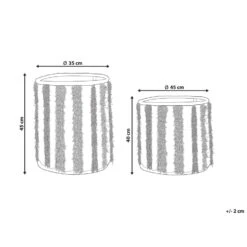 Beliani Mand KAKKI - Beige Katoen 6 Beliani Mand KAKKI - Beige Katoen -Huishoudelijke Voorwerpen Winkel 2613eca3ae1441028874f9c51b54d4bf