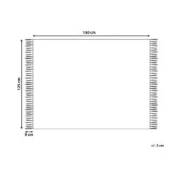 Beliani Plaid CHYAMA - Zwart Katoen -Huishoudelijke Voorwerpen Winkel 2d5bd954f64e4b36b4e37a375ed1d6b0